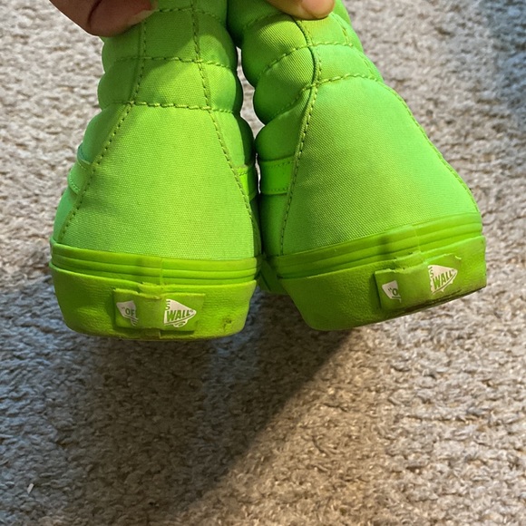 Lime Green Vans Shoes - Picture 5 of 6